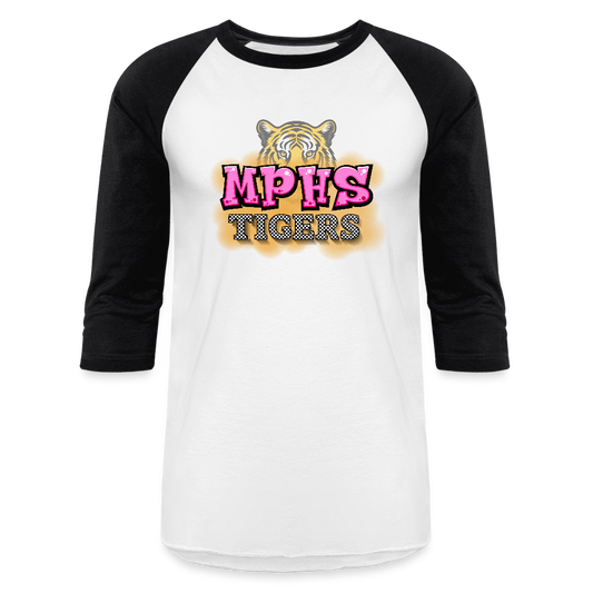 MPHS Tigers Graffiti Baseball T-Shirt - white/black