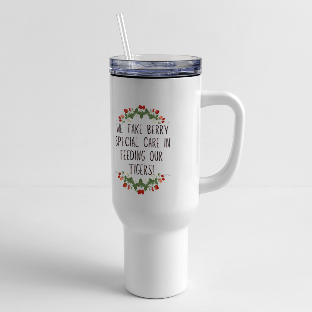 MPHS Berry Special Care 40 oz Travel Tumbler - white