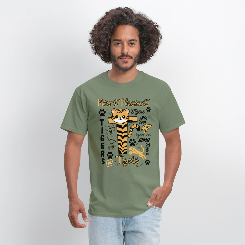 SIMS Tigers Adult T-Shirt | GILDAN 5000 - military green