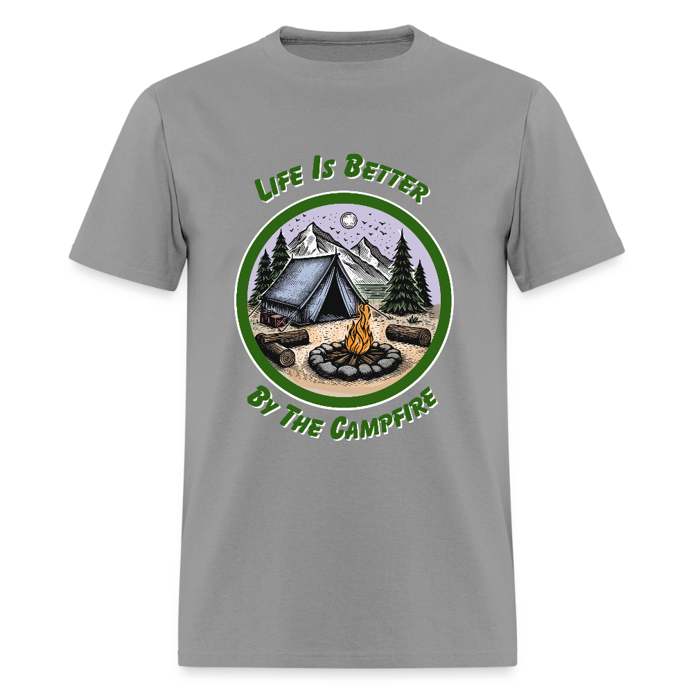 By the Campfire T-Shirt | GILDAN 5000 - gravel 