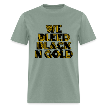 Bleed Black N Gold Unisex Classic T-Shirt - sage