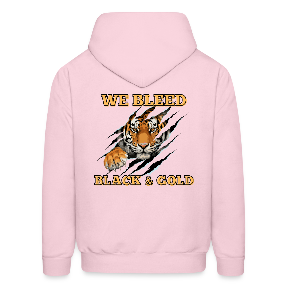 MP Tigers Bleed Black & Gold Men's Hoodie - pale pink