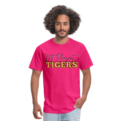MP Tigers Bleed Black & Gold T-Shirt | GILDAN 5000 - fuchsia