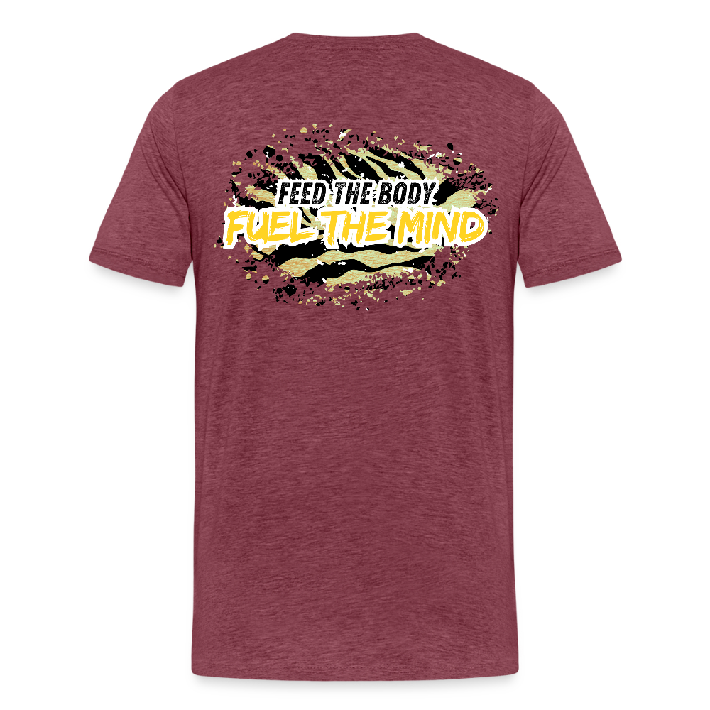 Child Nutrition Logo & Motto Premium T-Shirt - heather burgundy