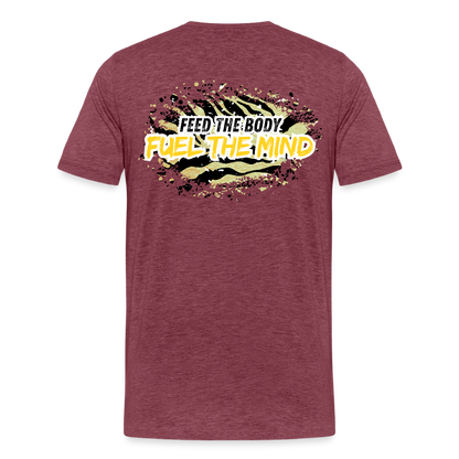 Child Nutrition Logo & Motto Premium T-Shirt - heather burgundy