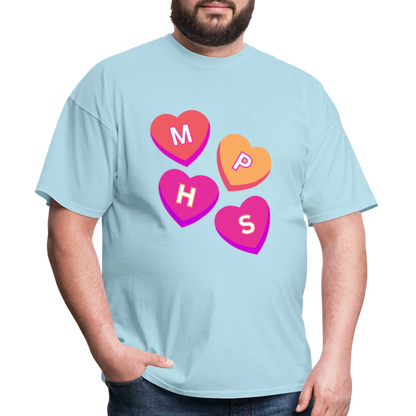MPHS Convo Hearts Classic T-Shirt - powder blue