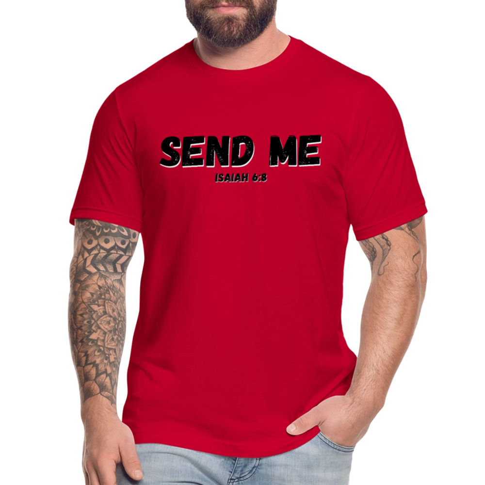 Send Me Unisex Jersey T-Shirt by Bella + Canvas - red