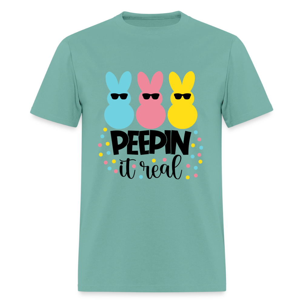 Peepin it real T-Shirt | GILDAN 5000 - aquatic