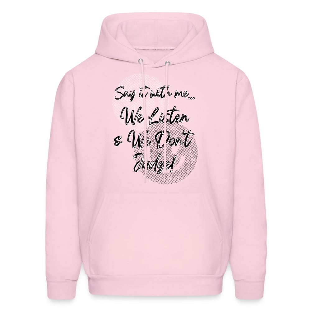 Don't Judge Hoodie - pale pink