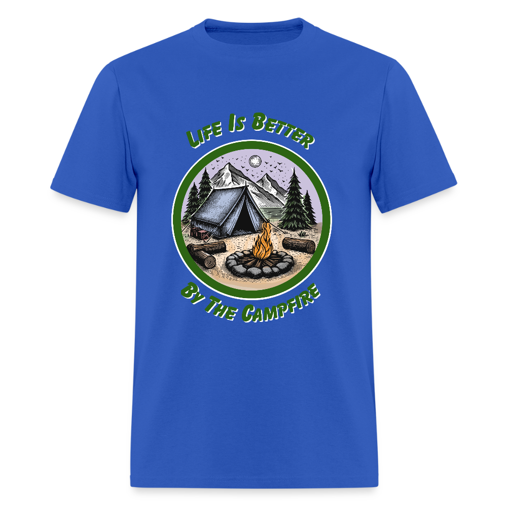 By the Campfire T-Shirt | GILDAN 5000 - royal blue