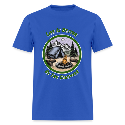 By the Campfire T-Shirt | GILDAN 5000 - royal blue