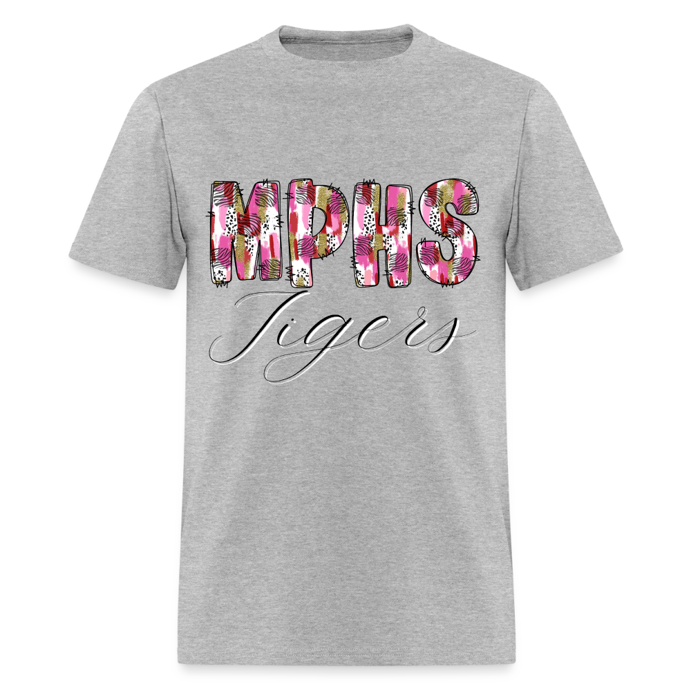 MPSH Tigers Patchwork T-Shirt | GILDAN 5000 - heather gray