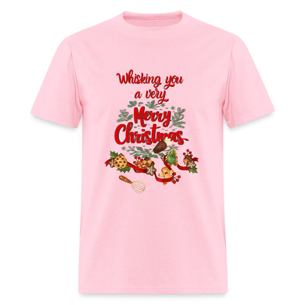 Whisking you a very Merry Christmas T-Shirt | GILDAN 5000 - pink