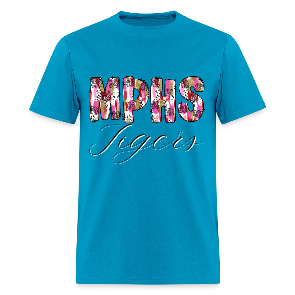 MPSH Tigers Patchwork T-Shirt | GILDAN 5000 - turquoise