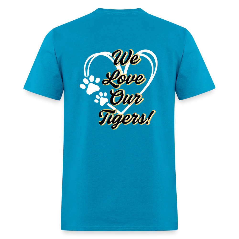 MPHS Black and Gold Love  T-Shirt | GILDAN 5000 - turquoise