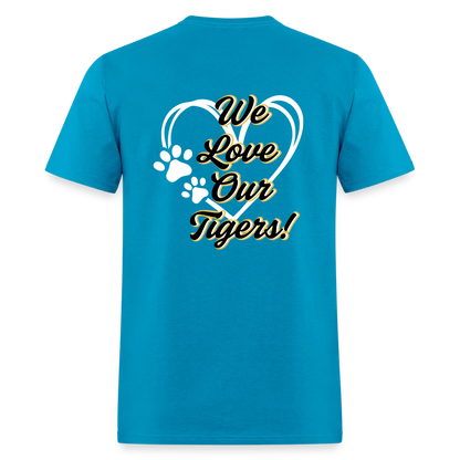 MPHS Black and Gold Love  T-Shirt | GILDAN 5000 - turquoise
