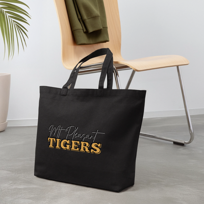MP Tiger Bleed Black & Gold Eco-Friendly Cotton Tote - black