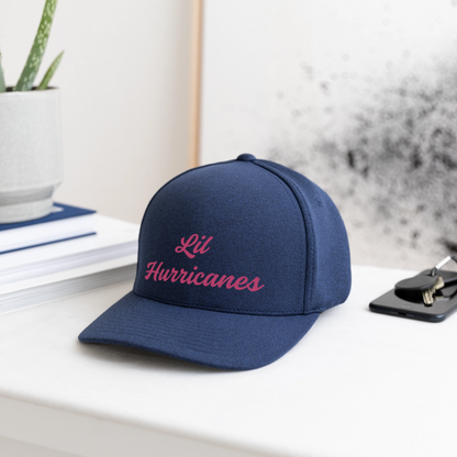 Lil Hurricanes #2 Flexfit  Melange Baseball Cap - heather navy