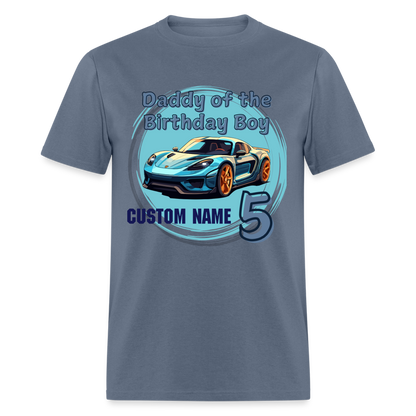 Daddy of the Birthday Car 5 Custom Classic T-Shirt - denim