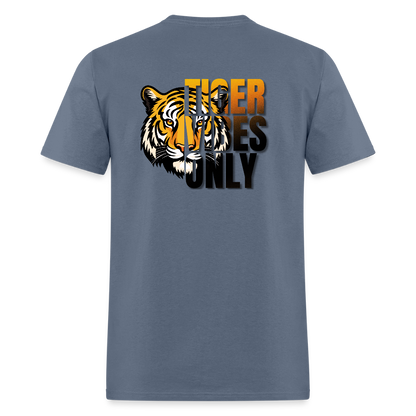 Tiger Vibes Only Black & Gold MPISD Child Nutrition T-Shirt - denim