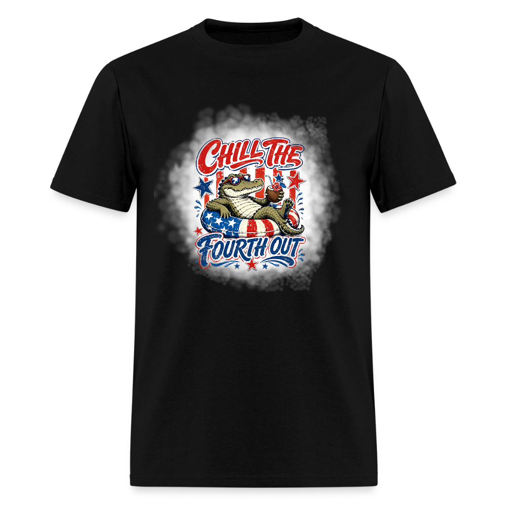 Chill the Fourth Out Croc T-Shirt | GILDAN 5000 - black