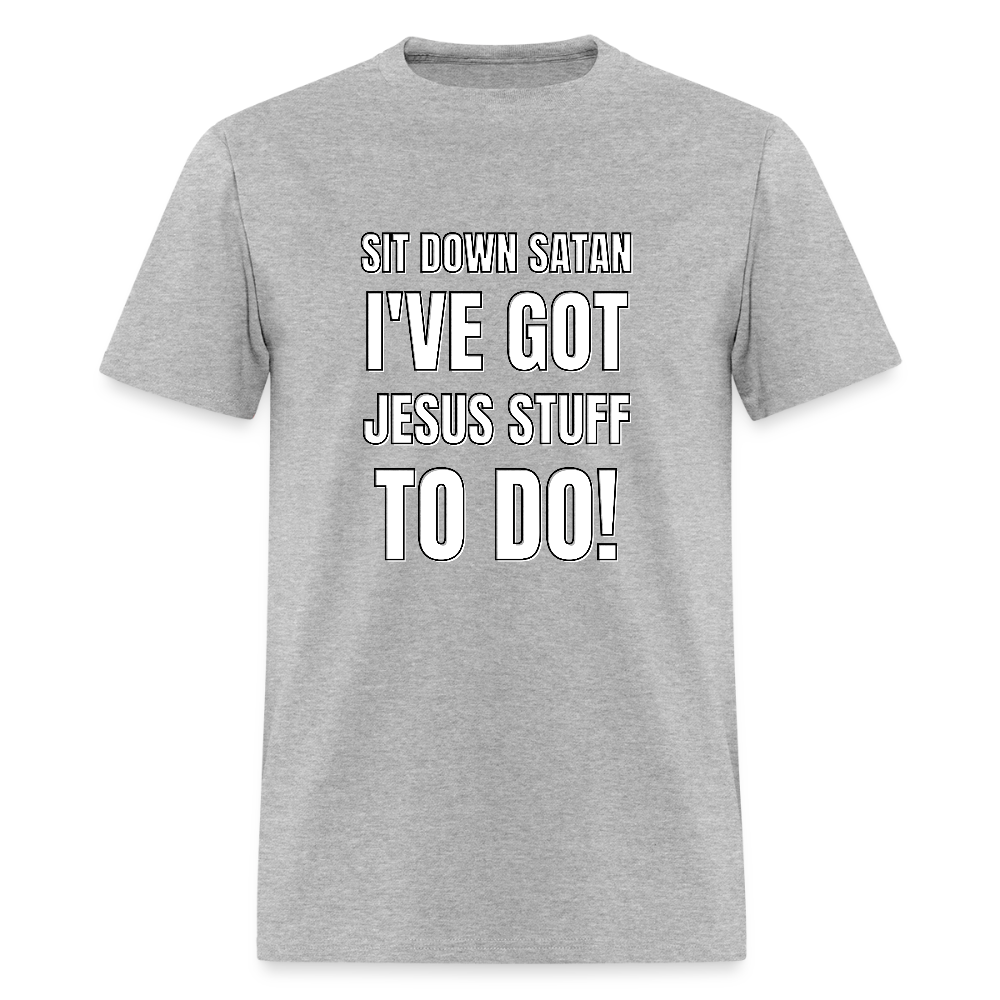 Sit Down Satan Unisex Classic T-Shirt - heather gray