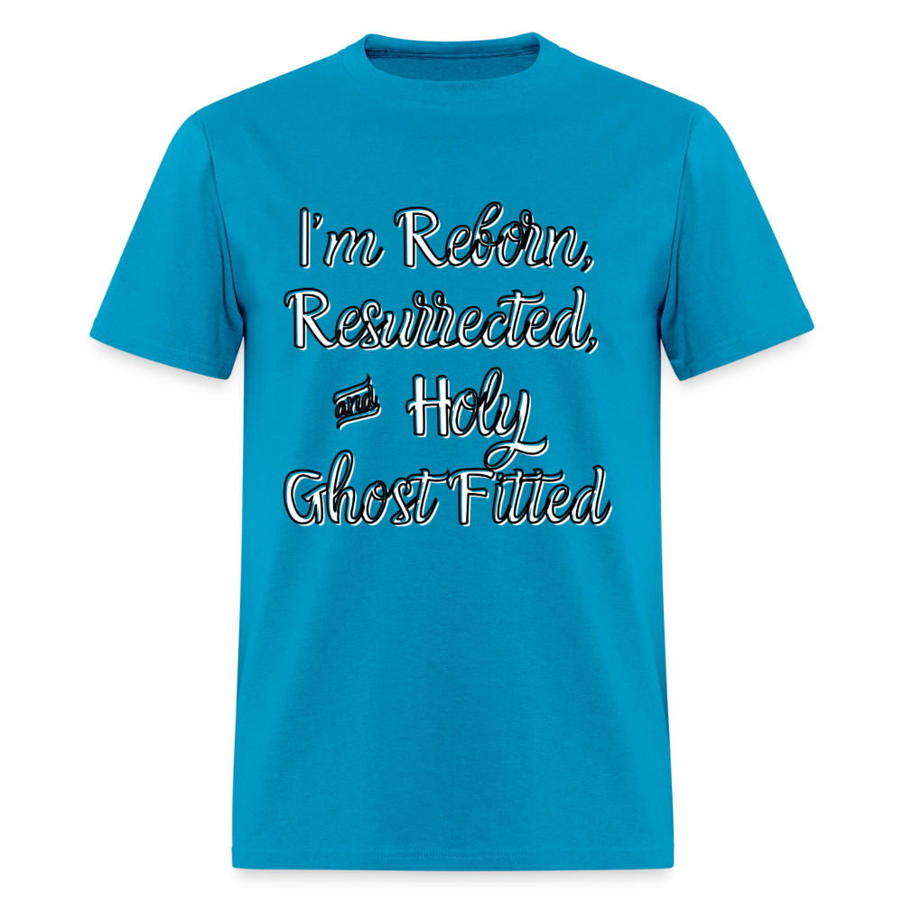 Holy Ghost Fitted T-Shirt | GILDAN 5000 - turquoise