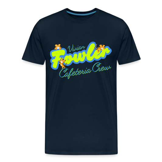 Vivian Fowler Neon Premium Adult T-Shirt - deep navy