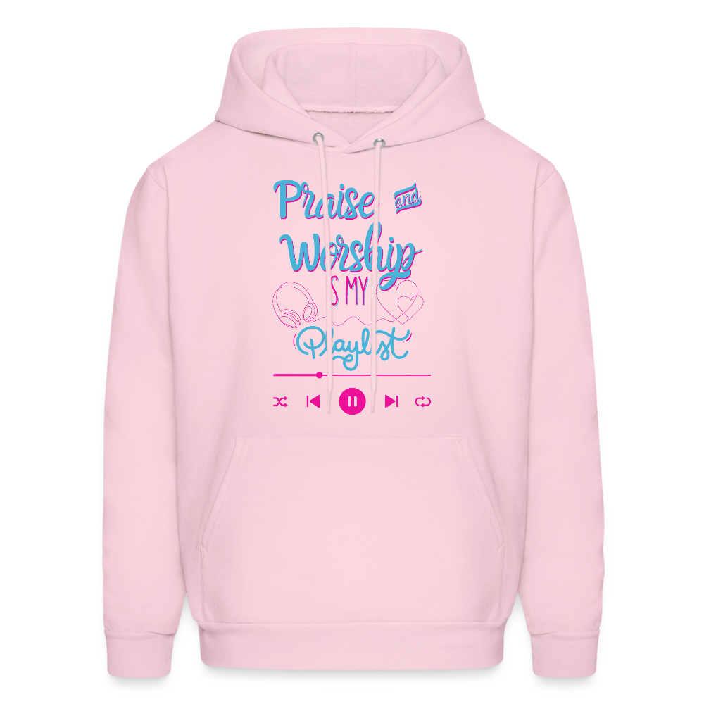 Praise and Worship Playlist Hoodie - pale pink