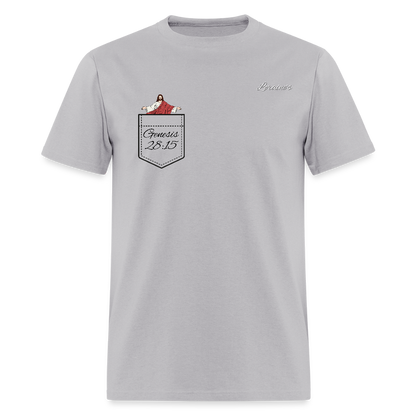 Genesis 28:15 Classic T-Shirt - gravel 