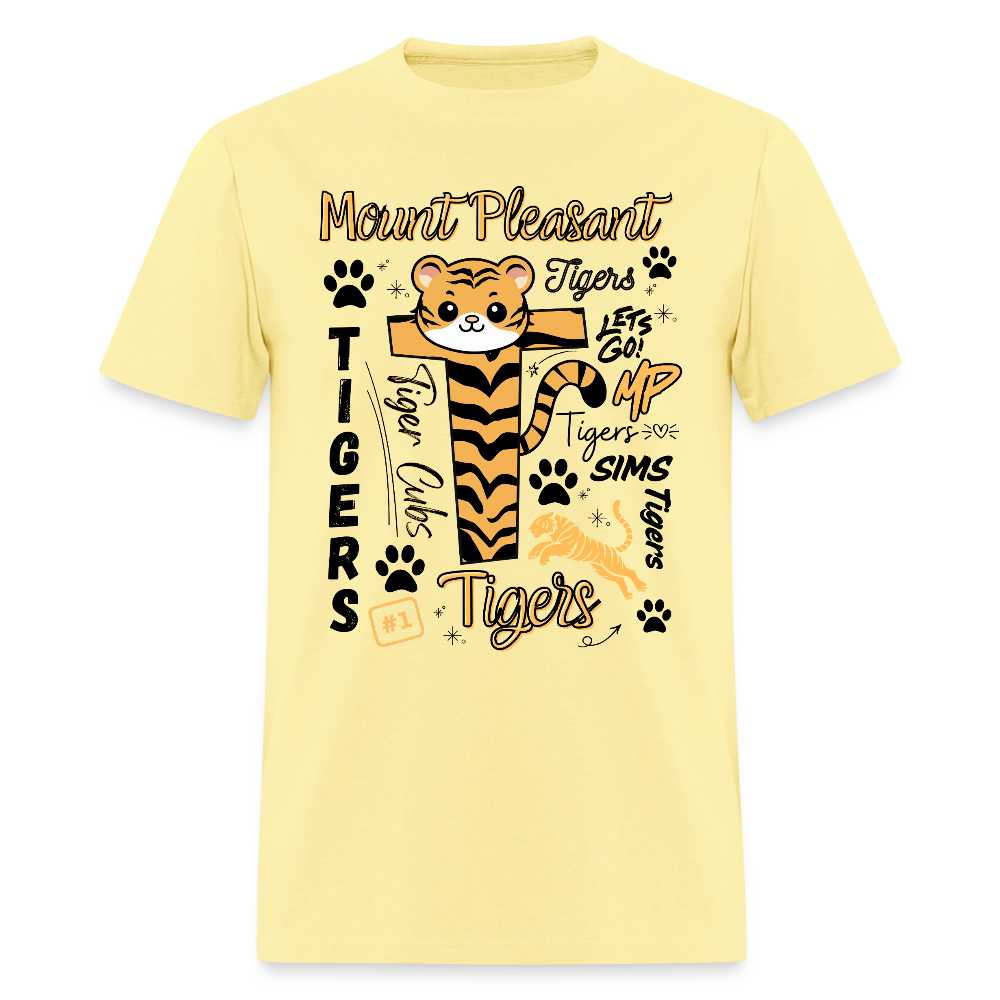 SIMS Tigers Adult T-Shirt | GILDAN 5000 - cornsilk