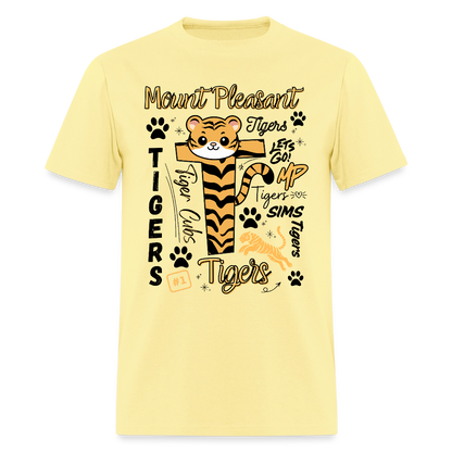 SIMS Tigers Adult T-Shirt | GILDAN 5000 - cornsilk