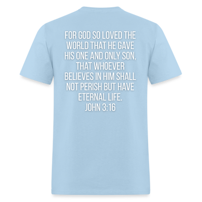 John 3:16 Classic T-Shirt - powder blue