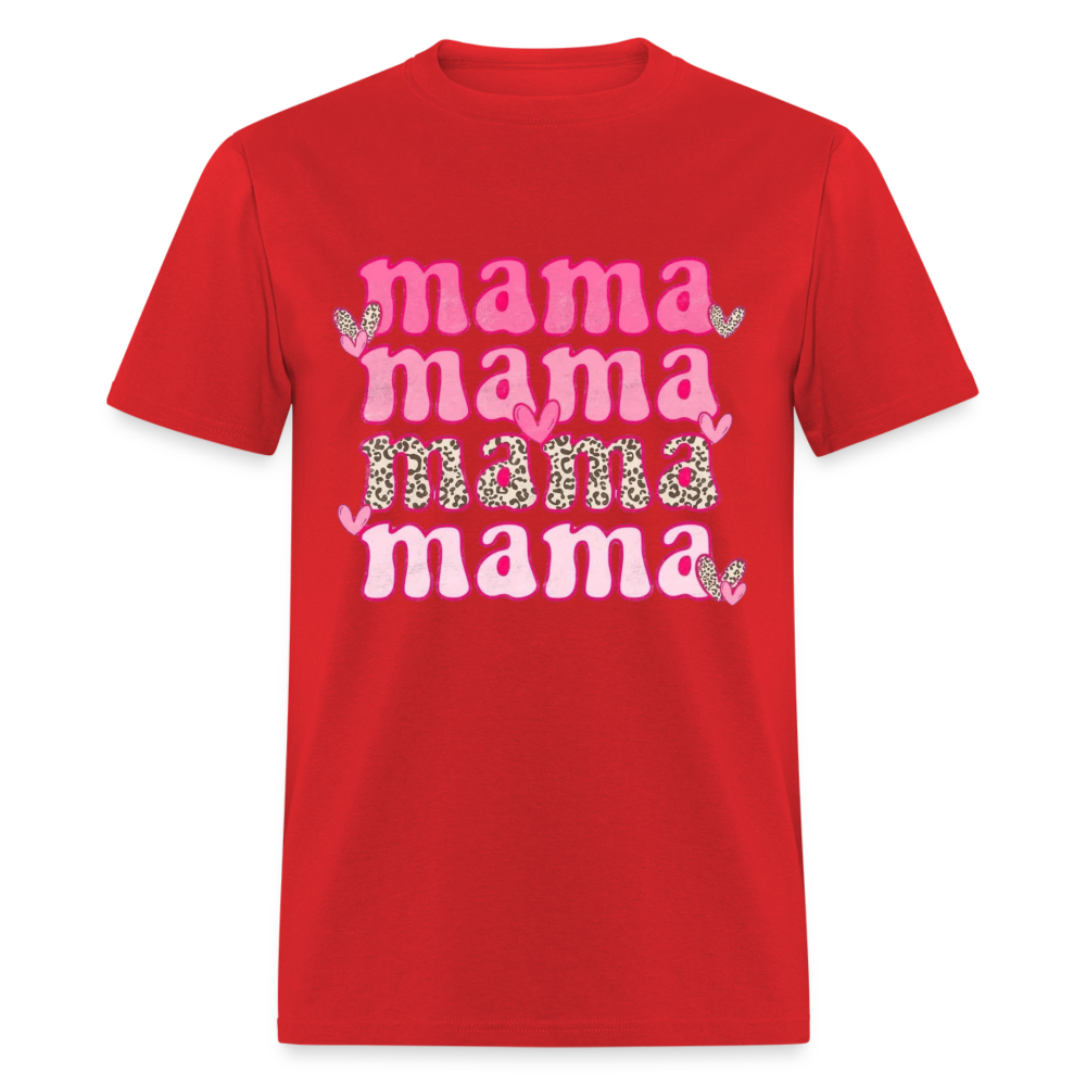 MAMA Hearts Unisex Classic T-Shirt - red