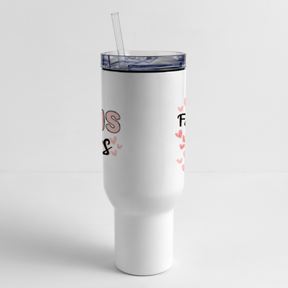MPHS Fueling the GRRR in our Tigers 40 oz Travel Tumbler - white