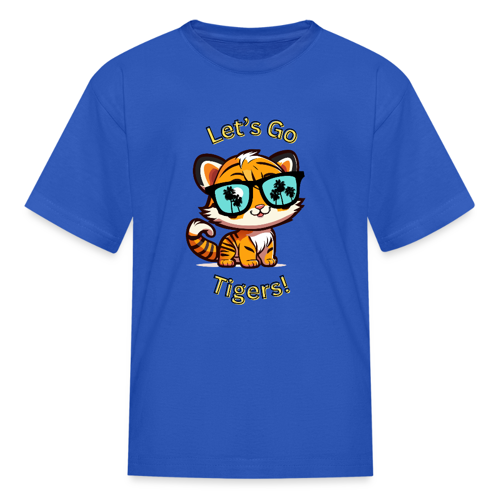 Let's Go Tigers Kids' T-Shirt - royal blue