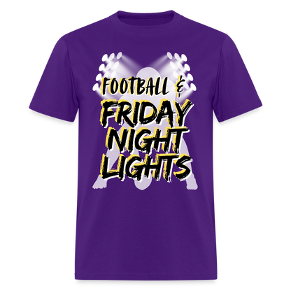 Football & Friday Night Lights T-Shirt | GILDAN 5000 - purple
