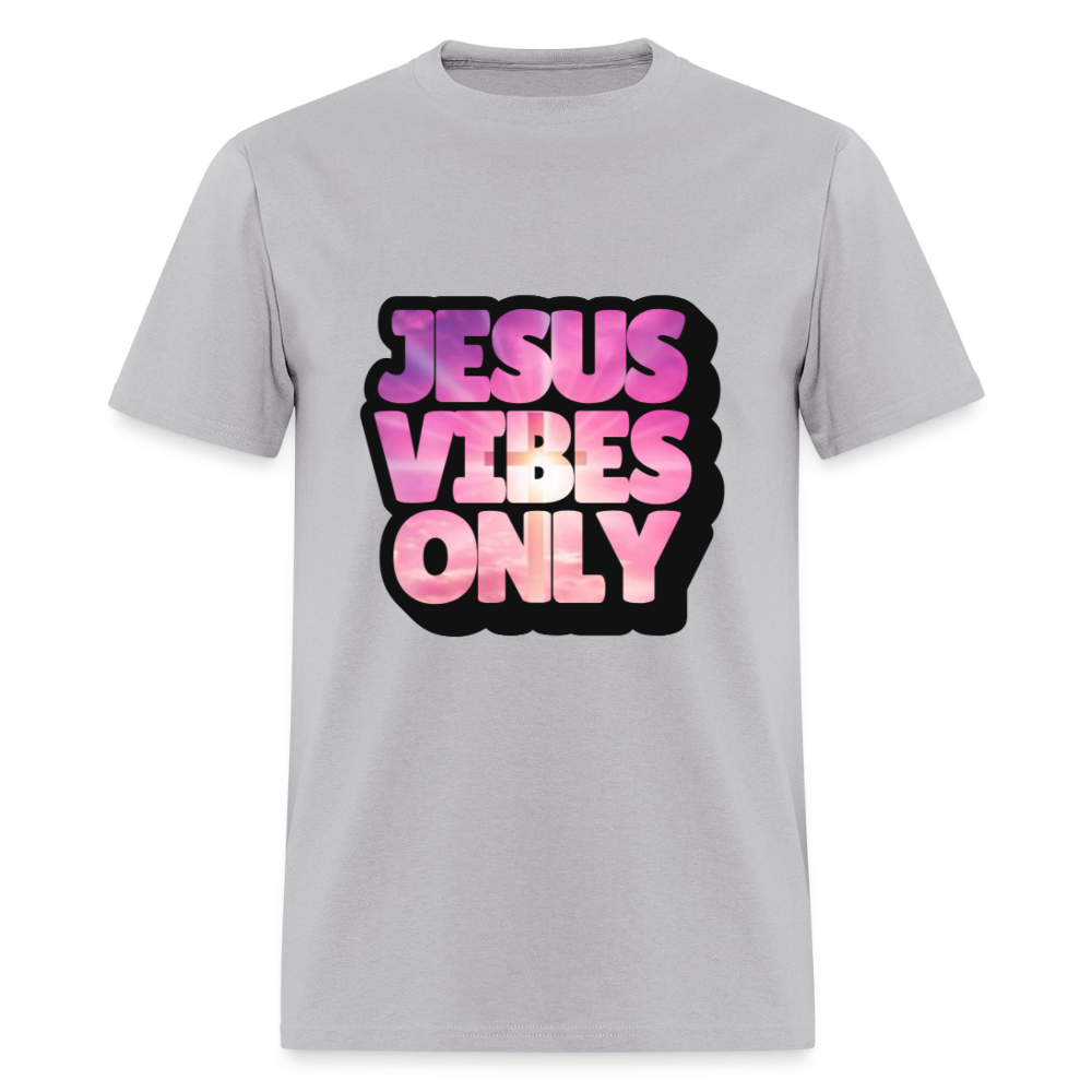 Jesus Vibes Only PINK & PURPLE Unisex Classic T-Shirt - gravel 