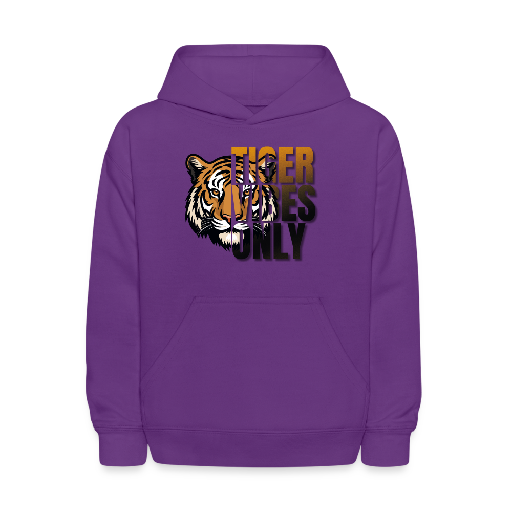 Kids' Tiger Vibes Only Hoodie - purple