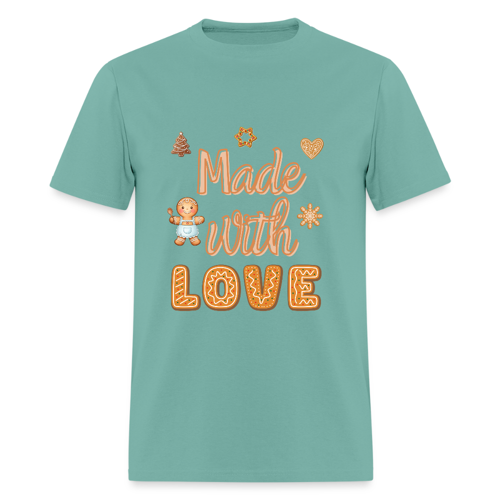 Made with LOVE T-Shirt | GILDAN 5000 - aquatic