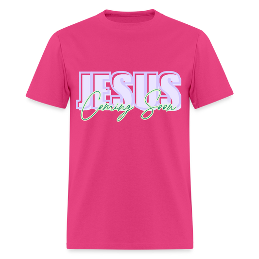 JESUS Coming Soon Unisex Classic T-Shirt - fuchsia