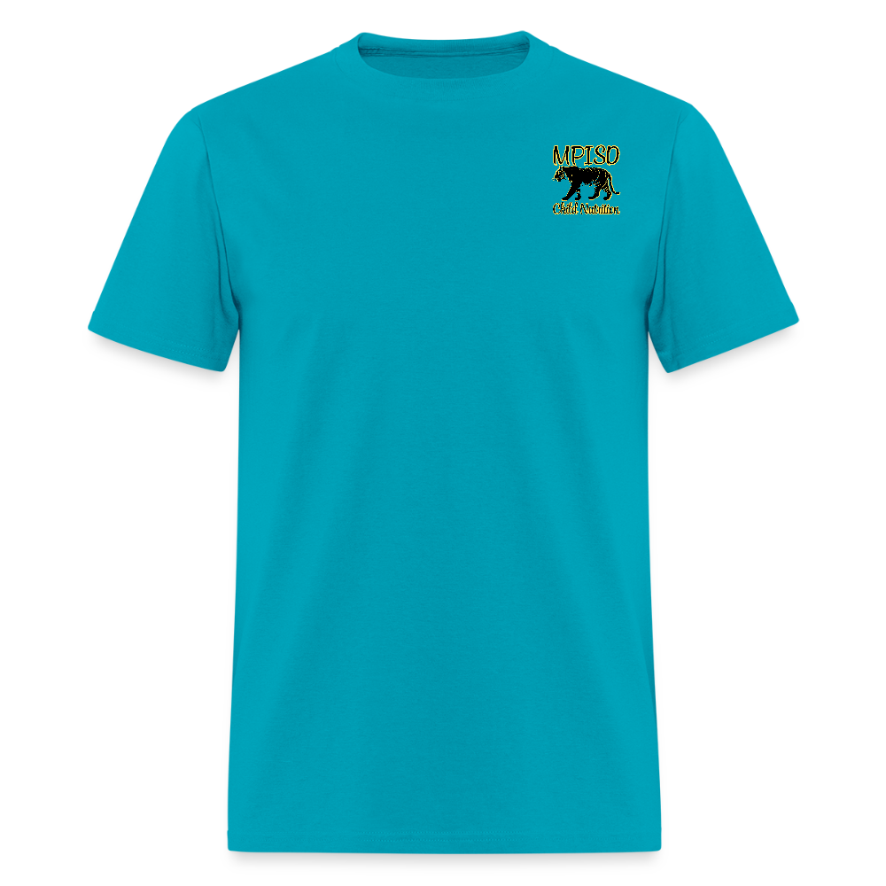 MPISD Child Nutrition LOGO & Motto T-Shirt | GILDAN 5000 - turquoise