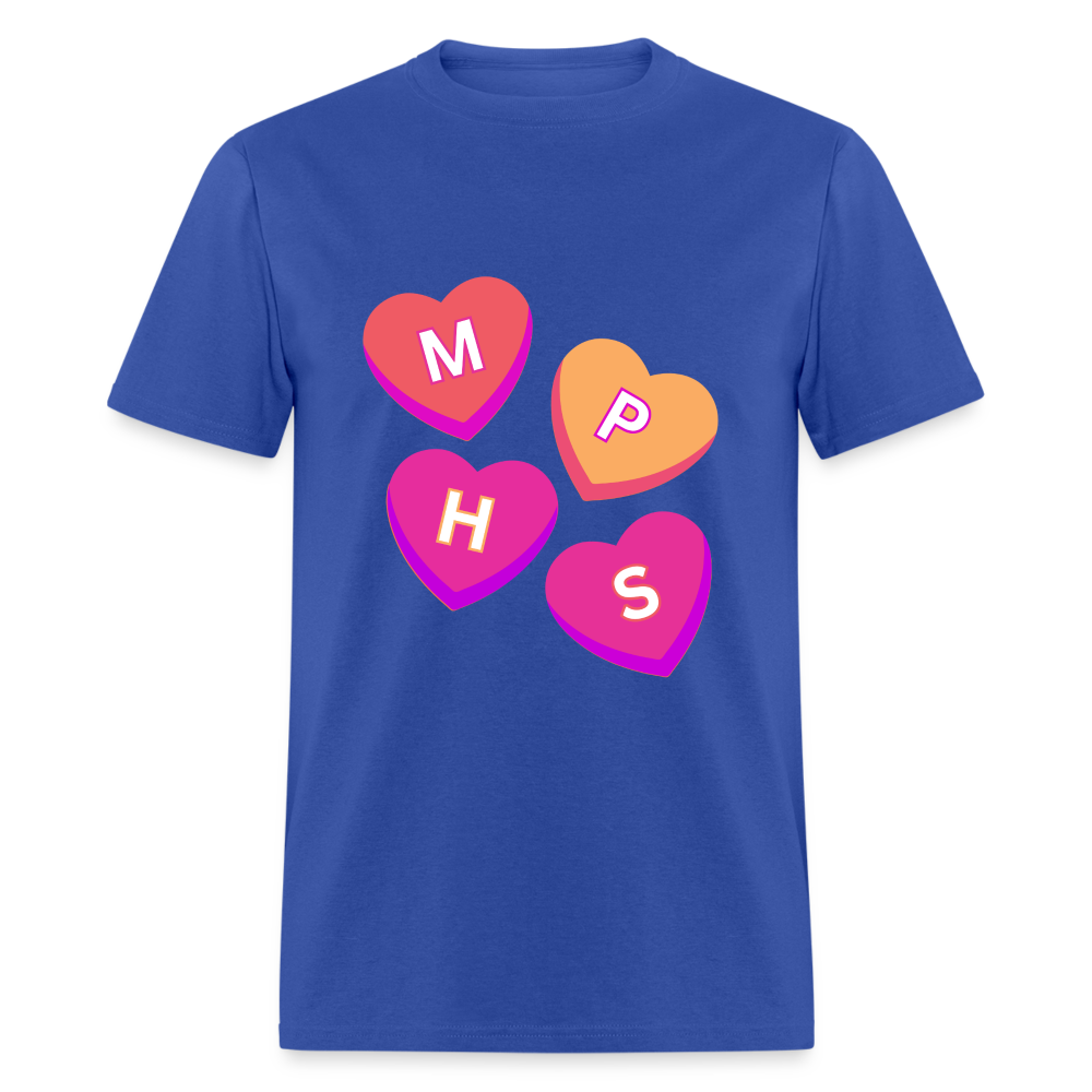 MPHS Convo Hearts Classic T-Shirt - royal blue