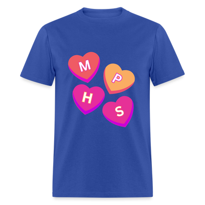 MPHS Convo Hearts Classic T-Shirt - royal blue