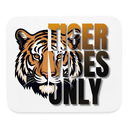 Tiger Vibes Only Mouse pad Horizontal - white