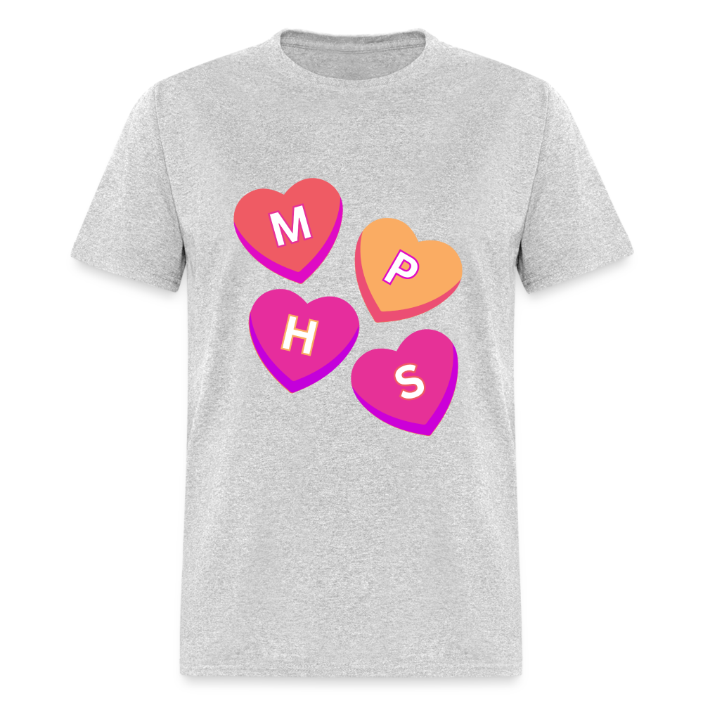 MPHS Convo Hearts Classic T-Shirt - heather gray