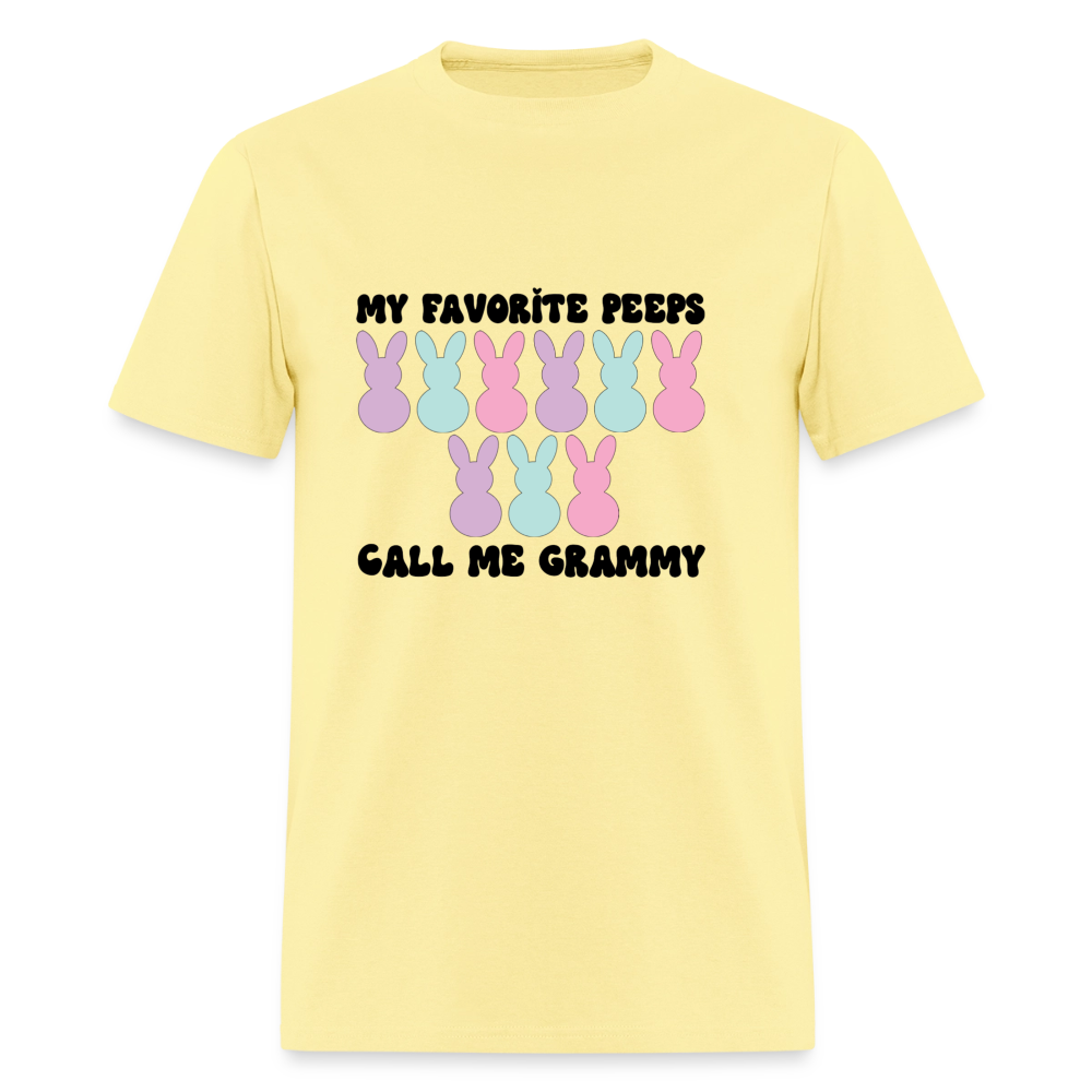My Favorite Peeps Call Me Grammy T-Shirt | GILDAN 5000 - cornsilk