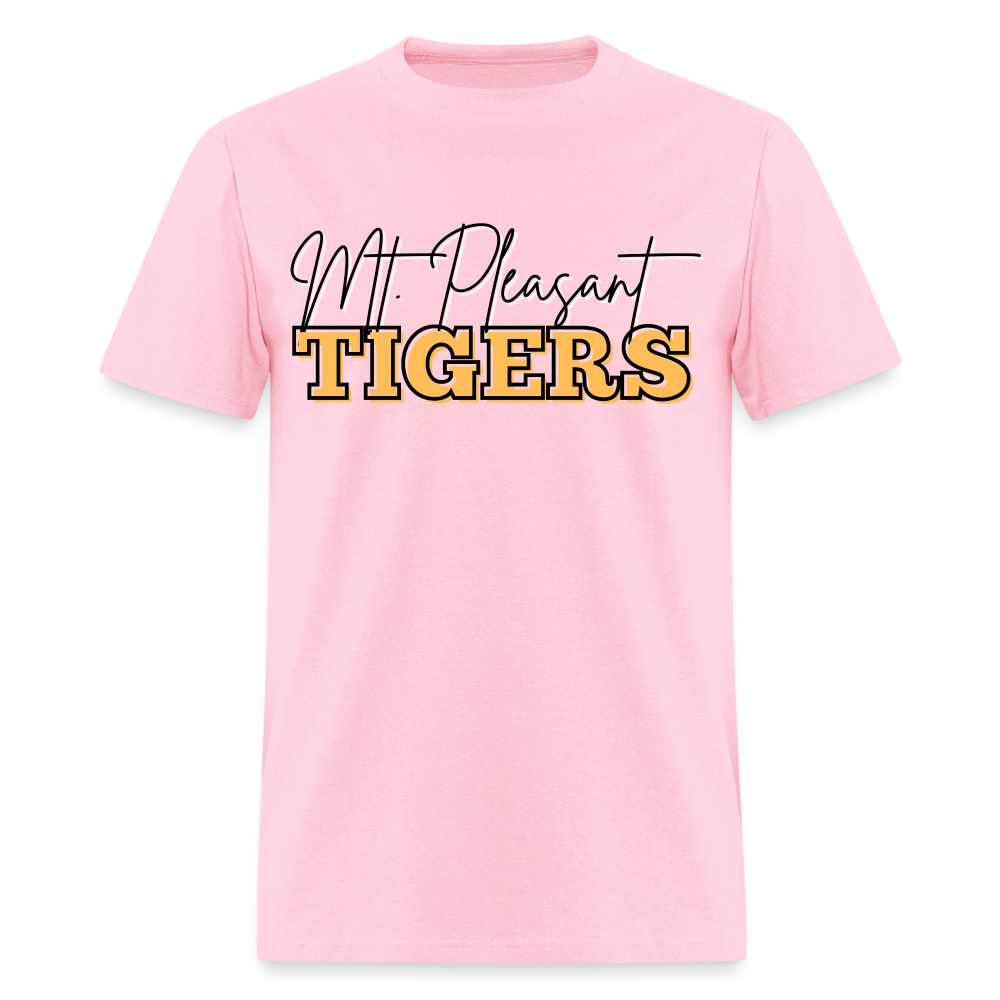 MP Bleed Black and Gold T-Shirt | GILDAN 5000 - pink