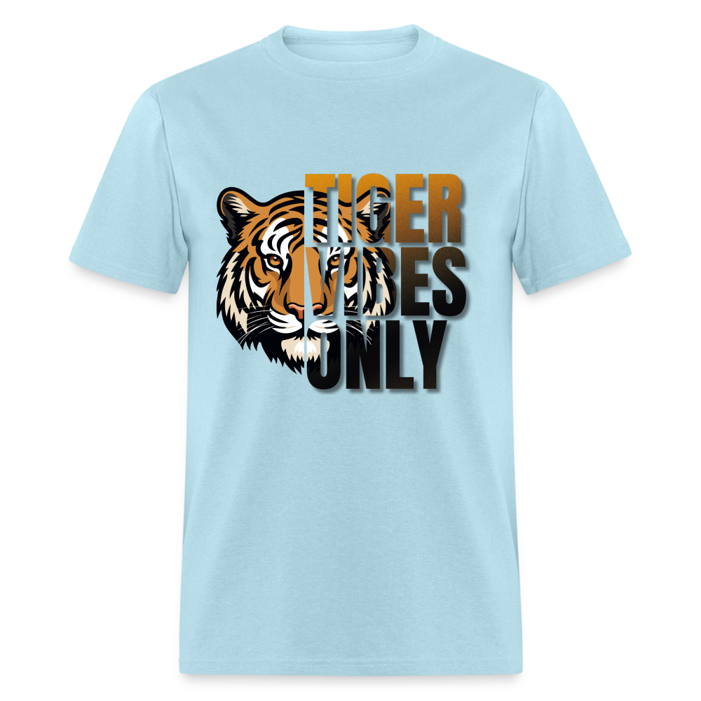 Tiger Vibes Only Unisex Classic T-Shirt - powder blue