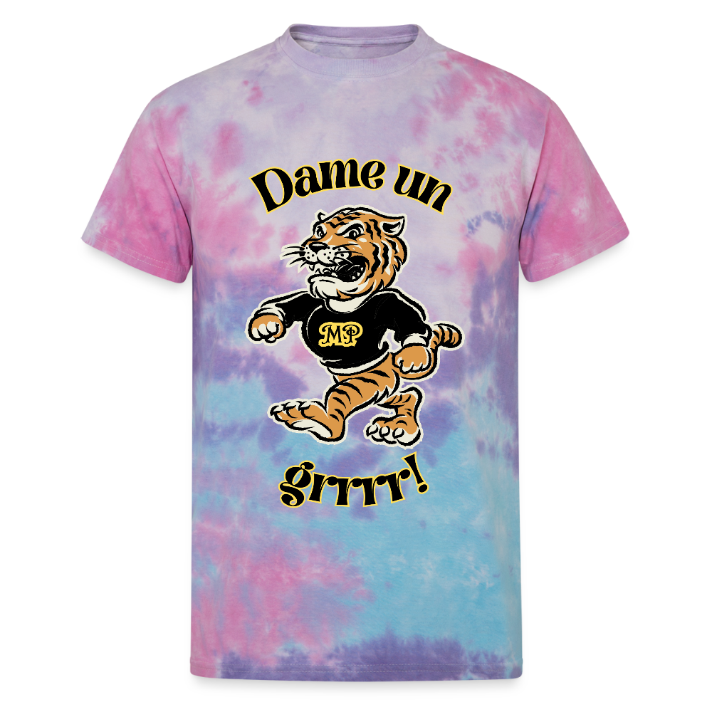 Dame Un Grrr! Unisex Tie Dye T-Shirt - cotton candy